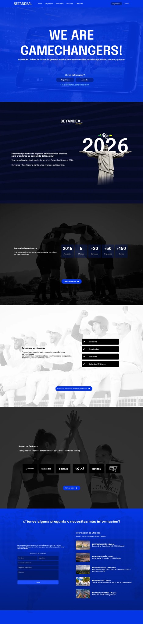 Original Betandeal website before redesign